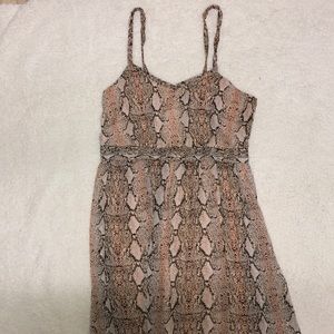 Light Pink Snake Skin Maxi Dress!!